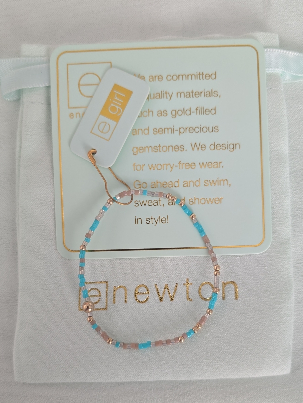 Enewton Egirl Hope unwritten where's the beach Bracelet Nwt